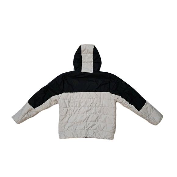 Men's NIKE SPORTSWEAR Therma-fit SYNTHETIC JACKET Size XL BLACK & white Parka - Picture 2 of 9